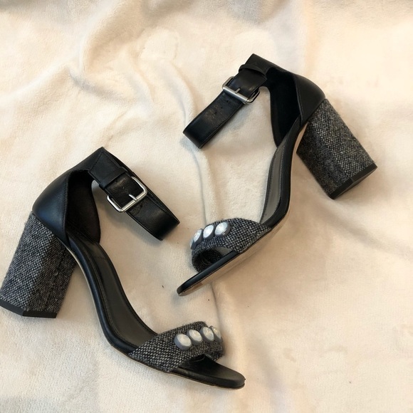 J. Crew Collection Jeweled Tweed Block Heels - Picture 4 of 9